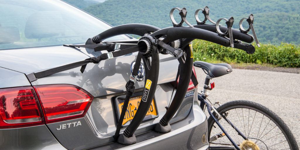 lock trunk bike rack to car