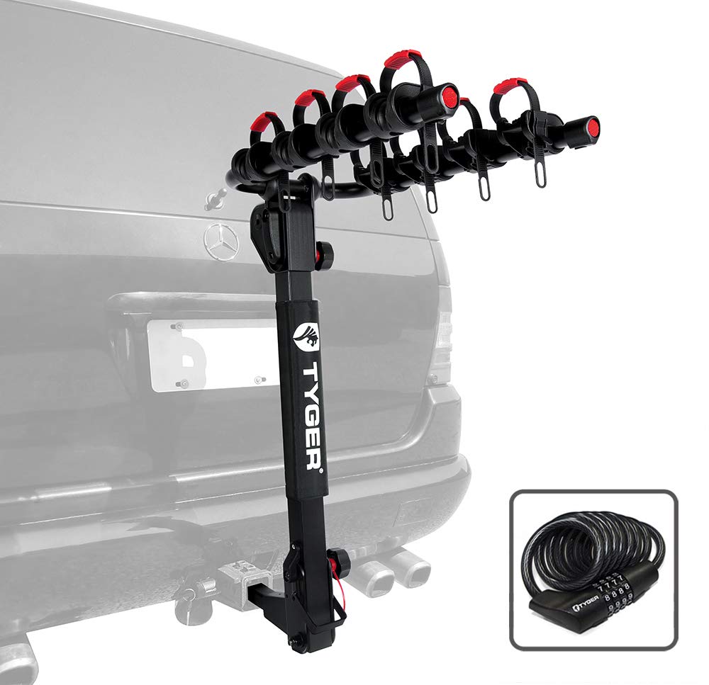 Tyger Auto TG-RK4B102B Deluxe 4-Bike Carrier Rack